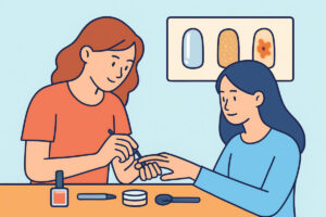 Kynsitaiteen tekniikat – kromi, glitter ja käsinmaalaus